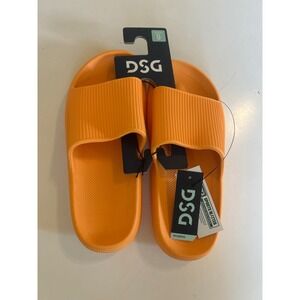 DSG Womens Slides Sandals Comfort Slip On‎ Shoes Orange Size 9 New